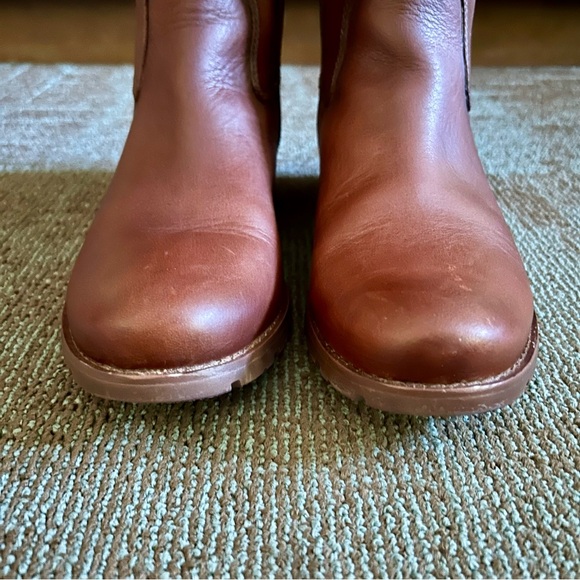 Sofft Brown Leather Sharnell II Lace Up Adjustable Riding Knee Boots, size 8 - Picture 4 of 14